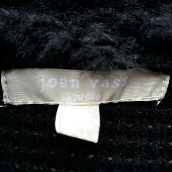 JOAN VASS ELEGANT DRAPE JACKET - Black - Size:XL - Picture 6 of 8
